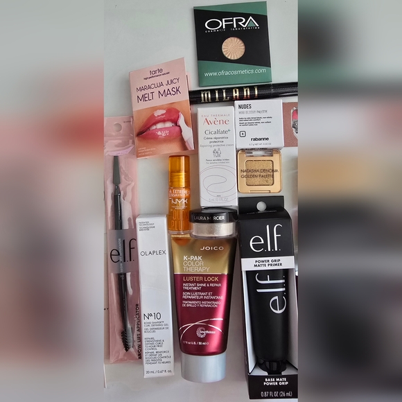 Large bundle of beauty products including hair Skincare And Makeup products